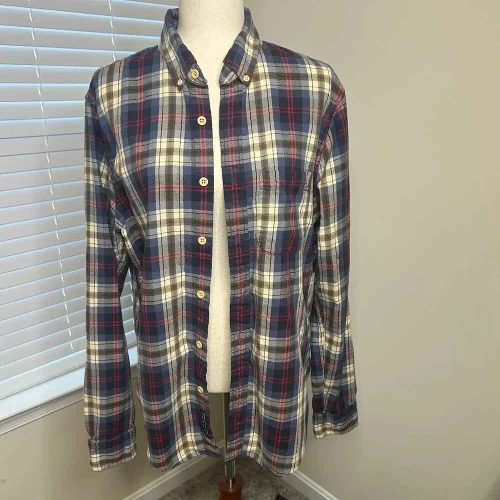Abercrombie & Fitch Button-Down Size Large Slim 100% Cotton Casual